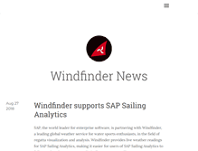 Tablet Screenshot of blog.windfinder.com